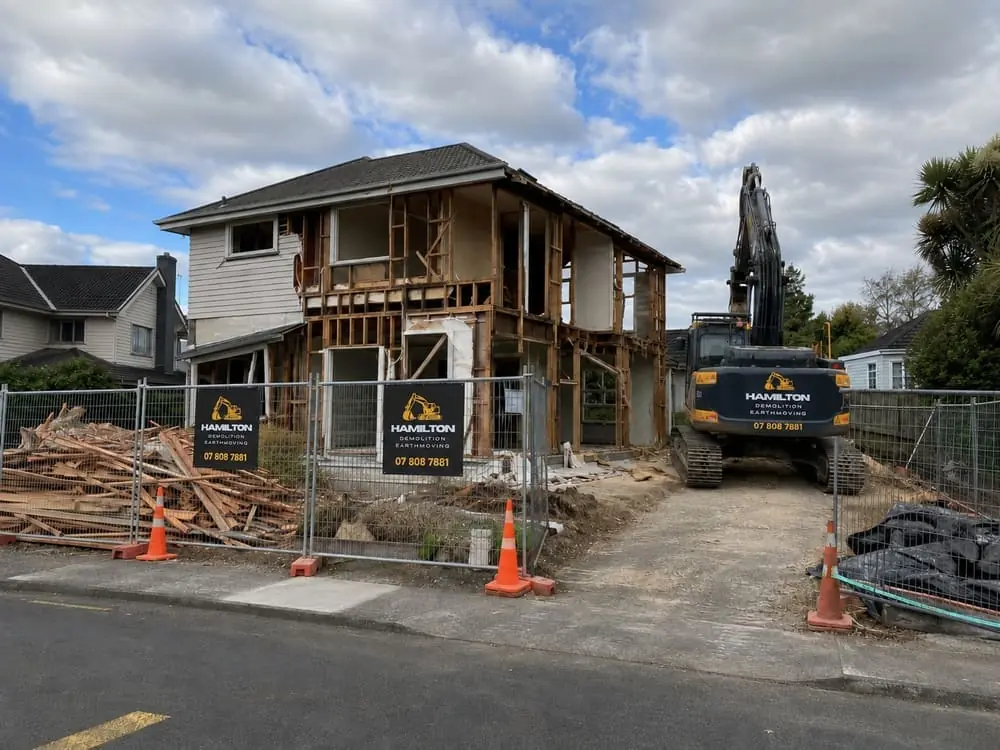 Commercial demolition in Hamilton
