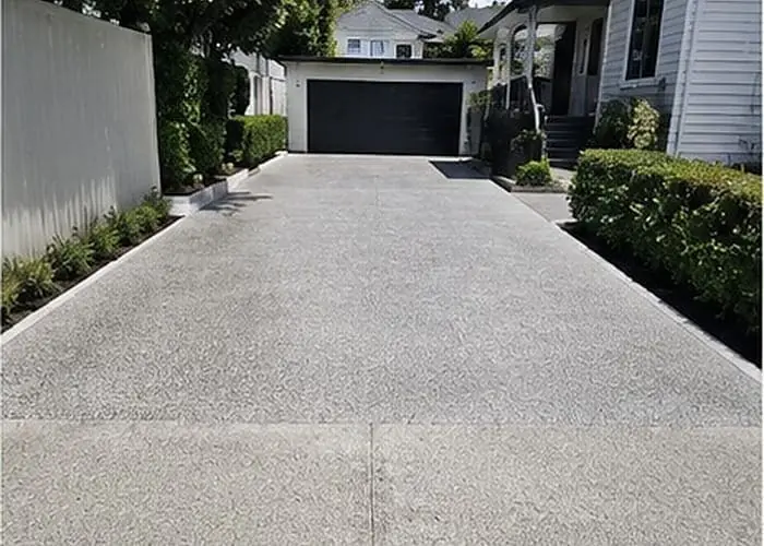Concrete driveway in Hamilton